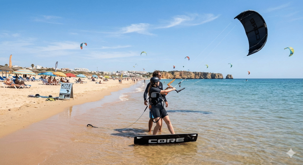 algarve kitesurfing, Sagres kite school