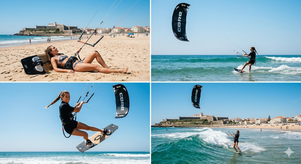 Kitesurfing Lisbon lessons at Carcavelos Beach